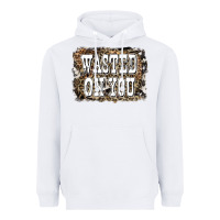 White Western Wasted On You Background Heavyweight Hoodie - LillyAllenDesigns