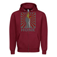 Burgundy Honk Zipper Hoodie - Bettercallsaul