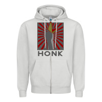 Dove Grey Honk Zipper Hoodie - Bettercallsaul