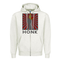 Oatmeal Heather Honk Zipper Hoodie - Bettercallsaul
