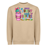 Mushroom some bunny needs coffee with gnomes Heavyweight Sweatshirt - Zillion Design Studio