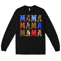Black mama american flag 4th of july Long Sleeve Tee - HRA Design Shop