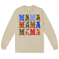 Mushroom mama american flag 4th of july Long Sleeve Tee - HRA Design Shop
