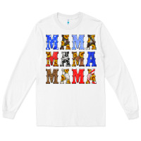 White mama american flag 4th of july Long Sleeve Tee - HRA Design Shop