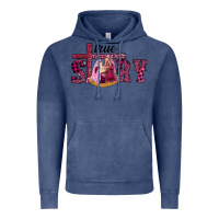 Vintage Denim Pink Christmas true story holy family Vintage Hoodie - RanaPortraitStore