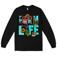 Black farm life Long Sleeve Tee - AdoDesignShop