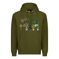 Army Green just one more plant Premium Hoodie - MaliasSmallBusiness