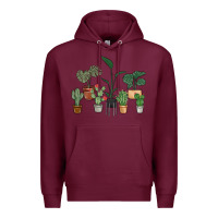 Burgundy just one more plant Premium Hoodie - MaliasSmallBusiness