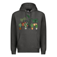 Charcoal Heather just one more plant Premium Hoodie - MaliasSmallBusiness