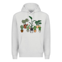Dove Grey just one more plant Premium Hoodie - MaliasSmallBusiness