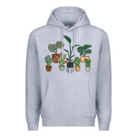 Heather Grey just one more plant Premium Hoodie - MaliasSmallBusiness