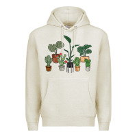 Oatmeal Heather just one more plant Premium Hoodie - MaliasSmallBusiness