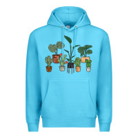 Ocean Blue just one more plant Premium Hoodie - MaliasSmallBusiness