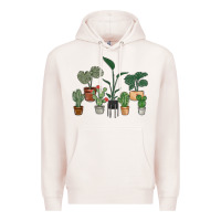 Pale Pink just one more plant Premium Hoodie - MaliasSmallBusiness