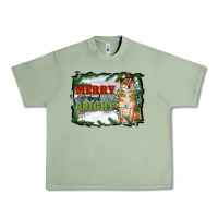 Oil Green merry and bright shiba inu Urban Heavy Tee - RanaPortraitStore