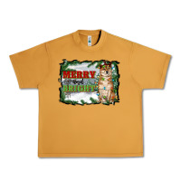 Peanut Butter merry and bright shiba inu Urban Heavy Tee - RanaPortraitStore