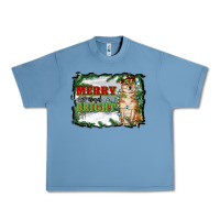 Pebble Blue merry and bright shiba inu Urban Heavy Tee - RanaPortraitStore