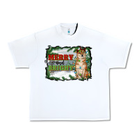 White merry and bright shiba inu Urban Heavy Tee - RanaPortraitStore