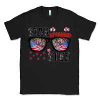Black star spangled stup Classic Tee - CowhideDigitalArt