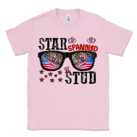 Bubblegum Pink star spangled stup Classic Tee - CowhideDigitalArt