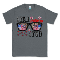 Charcoal Heather star spangled stup Classic Tee - CowhideDigitalArt