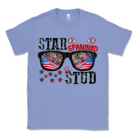 Colony Blue star spangled stup Classic Tee - CowhideDigitalArt