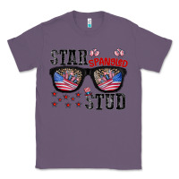 Lavender star spangled stup Classic Tee - CowhideDigitalArt