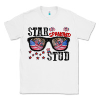 White star spangled stup Classic Tee - CowhideDigitalArt
