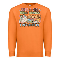 Carrot just a girl who brings books everywhere Premium Sweatshirt - MaliasSmallBusiness