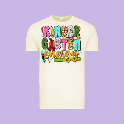Kindergarten Energy Vintage Tee Designed By Texasbilliewilder