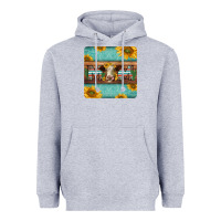 Heather Grey hereford cattle mom coaster Heavyweight Hoodie - Jasminsmagicworld
