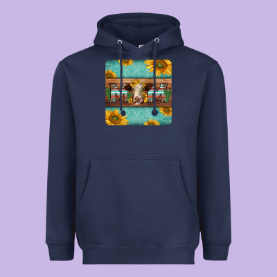 Hereford Cattle Mom Coaster Heavyweight Hoodie Designed By Jasminsmagicworld