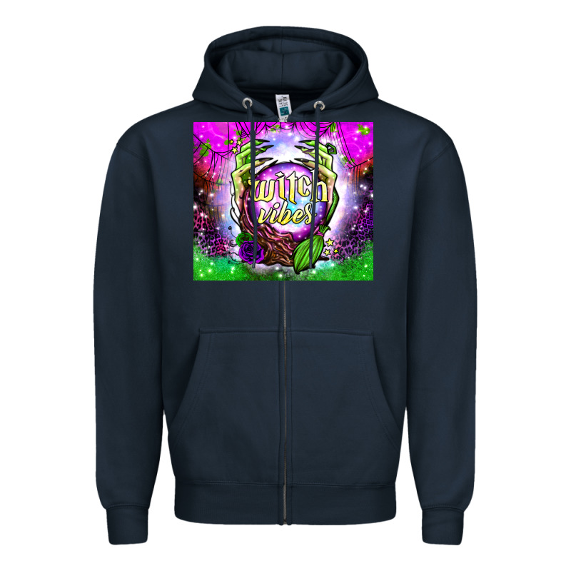 Witch Vibes Crystal Ball Tumbler Zipper Hoodie by BundleAndBundleShop | Teevron