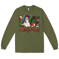 Army Green love christmas Long Sleeve Tee - FaDigitalArtStudio