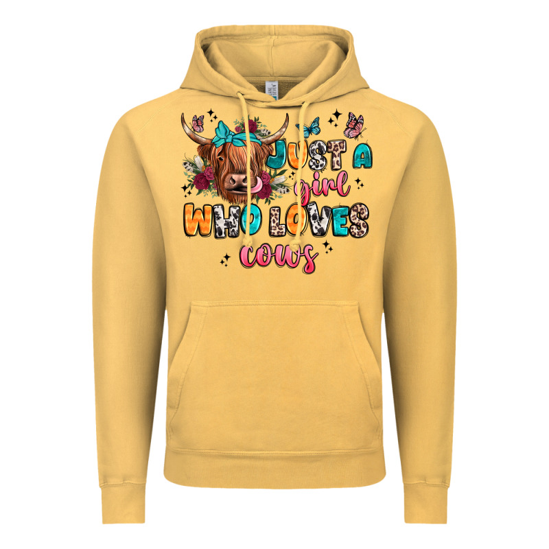 Just A Girl Who Loves Cows Vintage Hoodie by JahusDesignShop | Teevron