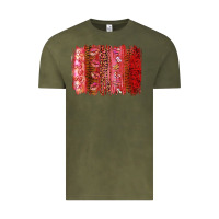 Vintage Olive valentine's day brushstroke Vintage Tee - RanaPortraitStore