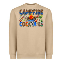 Mushroom campfire and cocktails Heavyweight Sweatshirt - texasbilliewilder