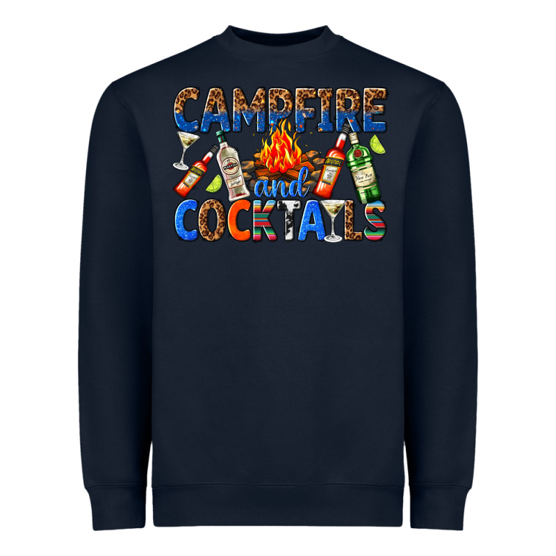 Campfire And Cocktails Heavyweight Sweatshirt by texasbilliewilder | Teevron