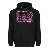 Black Western Somebody's Problem Heavyweight Hoodie - LillyAllenDesigns