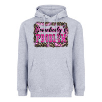 Heather Grey Western Somebody's Problem Heavyweight Hoodie - LillyAllenDesigns
