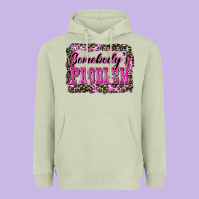 Western Somebody's Problem Heavyweight Hoodie Designed By Lillyallendesigns
