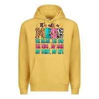 Antique Gold It's all a mess the house the car Premium Hoodie - MaliasSmallBusiness