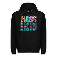 Black It's all a mess the house the car Premium Hoodie - MaliasSmallBusiness