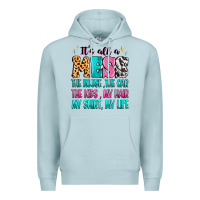 Blue Mist It's all a mess the house the car Premium Hoodie - MaliasSmallBusiness