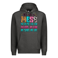 Charcoal Heather It's all a mess the house the car Premium Hoodie - MaliasSmallBusiness