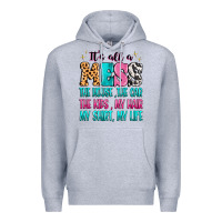 Heather Grey It's all a mess the house the car Premium Hoodie - MaliasSmallBusiness
