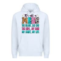 White It's all a mess the house the car Premium Hoodie - MaliasSmallBusiness
