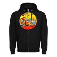 Black firefighter coasters Zipper Hoodie - AdoDesignShop