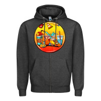 Charcoal Heather firefighter coasters Zipper Hoodie - AdoDesignShop