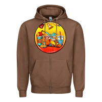 Chestnut firefighter coasters Zipper Hoodie - AdoDesignShop